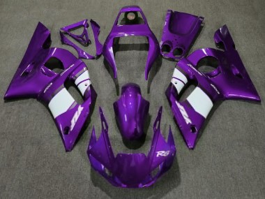 Deep Purple & White 1998-2002 R6 Motorcycle Fairing