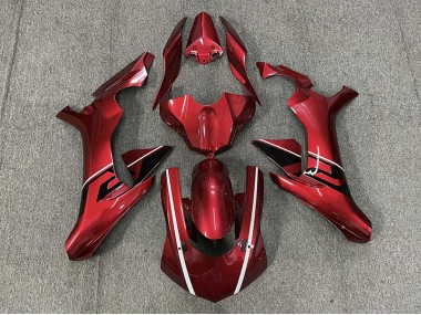 Deep Red & Black and White Accents 2015-2019 R1 Motorcycle Fairing