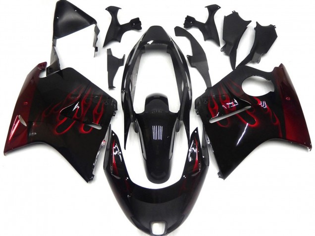 Deep Red Flame 1996-2007 CBR1100XX Motorcycle Fairing Deep Red Flame 1996-2007 CBR1100XX Motorcycle Fairing