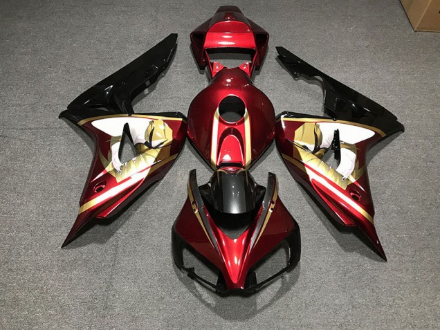 Deep Red & Gold 2006-2007 CBR1000RR Motorcycle Fairing Deep Red & Gold 2006-2007 CBR1000RR Motorcycle Fairing