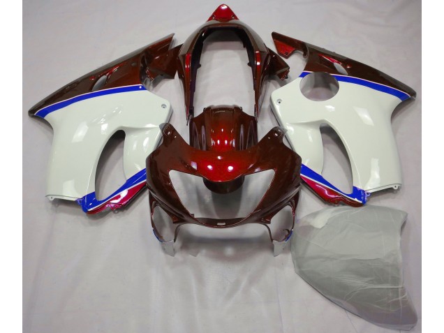 Deep Red and Blue 1999-2000 CBR600 F4 Motorcycle Fairing Deep Red and Blue 1999-2000 CBR600 F4 Motorcycle Fairing