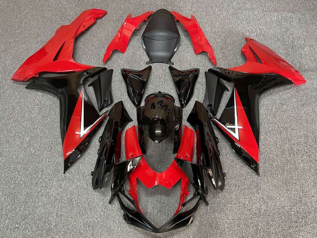 Deep Red and Gloss Black 2011-2024 GSXR 600-750 Motorcycle Fairing Deep Red and Gloss Black 2011-2024 GSXR 600-750 Motorcycle Fairing
