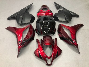 Deep Red with Black 2009-2012 CBR600RR Motorcycle Fairing