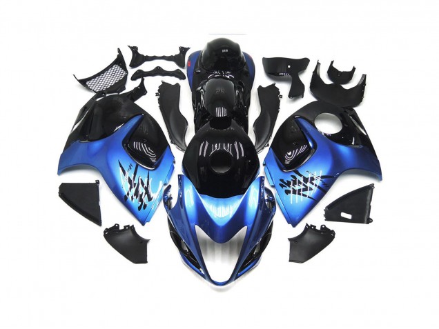Deep blue with Black Custom 2008-2020 GSXR 1300 Hayabusa Motorcycle Fairing Deep blue with Black Custom 2008-2020 GSXR 1300 Hayabusa Motorcycle Fairing