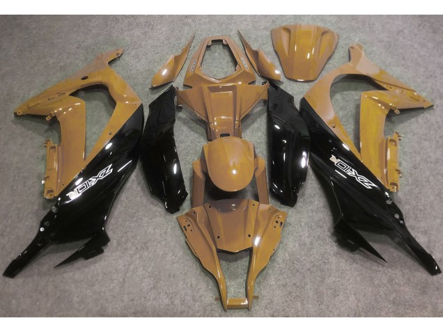 Desert Tan and Black 2016-2019 ZX10R Motorcycle Fairing