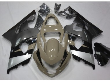 Desert Tan and Silver 2004-2005 GSXR 600-750 Motorcycle Fairing