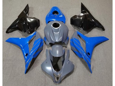 Double Blue on Grey 2009-2012 CBR600RR Motorcycle Fairing