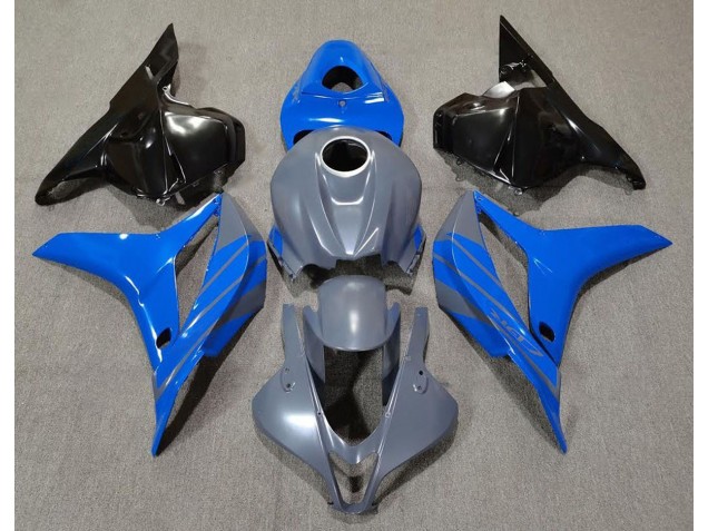 Double Blue on Grey 2009-2012 CBR600RR Motorcycle Fairing