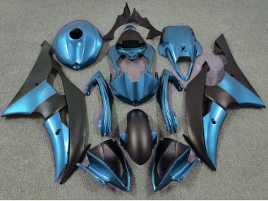 Electric Blue and Matte Black 2008-2016 R6 Motorcycle Fairing