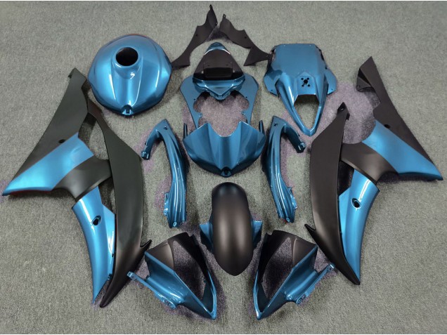 Electric Blue and Matte Black 2008-2016 R6 Motorcycle Fairing Electric Blue and Matte Black 2008-2016 R6 Motorcycle Fairing