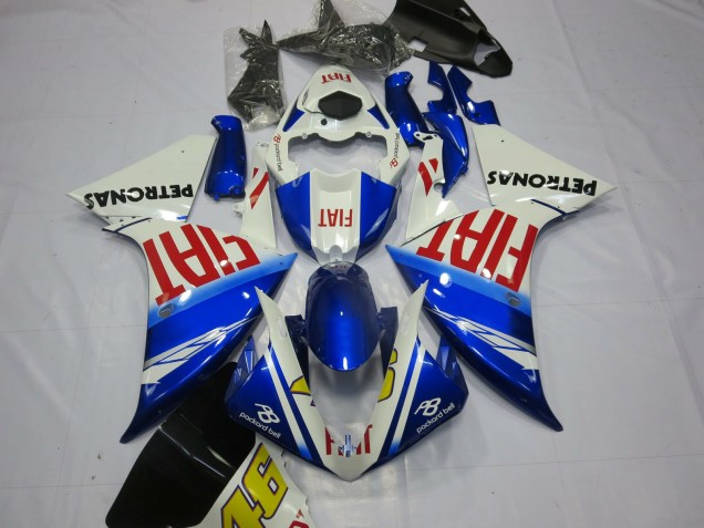 Fiat with Light Blue 2012-2014 R1 Motorcycle Fairing Fiat with Light Blue 2012-2014 R1 Motorcycle Fairing