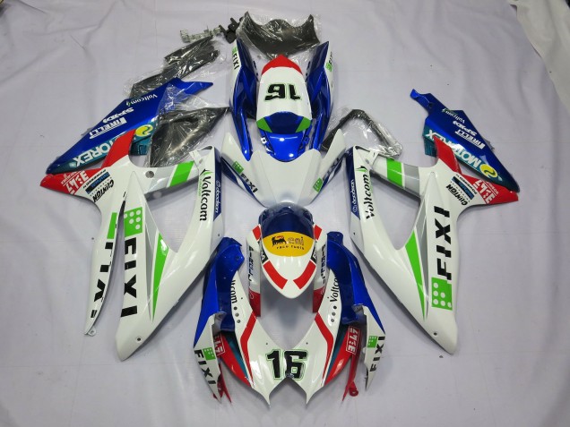 Fixi Blue 2008-2010 GSXR 600-750 Motorcycle Fairing Fixi Blue 2008-2010 GSXR 600-750 Motorcycle Fairing