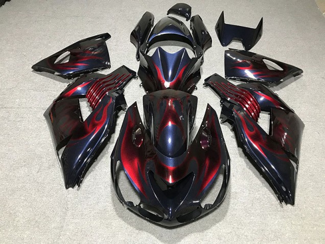 Flame 2006-2011 ZX14R Motorcycle Fairing