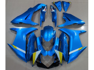 Full Gloss Light Blue 2011-2024 GSXR 600-750 Motorcycle Fairing