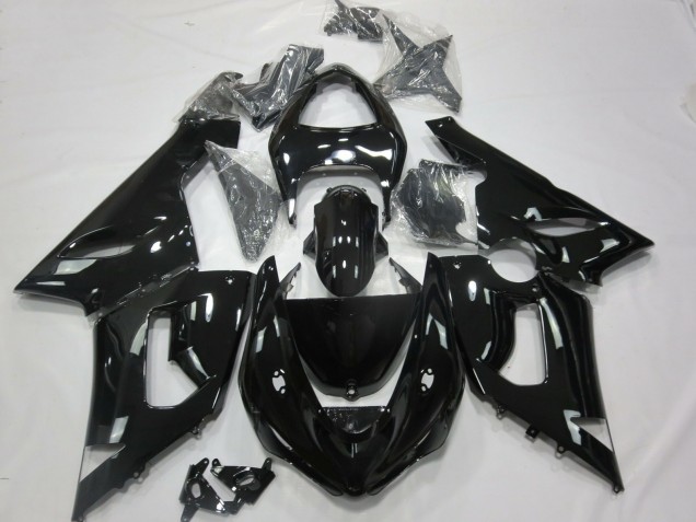 Gloss Black 2005-2006 ZX6R Motorcycle Fairing Gloss Black 2005-2006 ZX6R Motorcycle Fairing