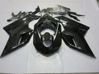 Gloss Black 2007-2014 Ducati 848 1098 1198 Motorcycle Fairing