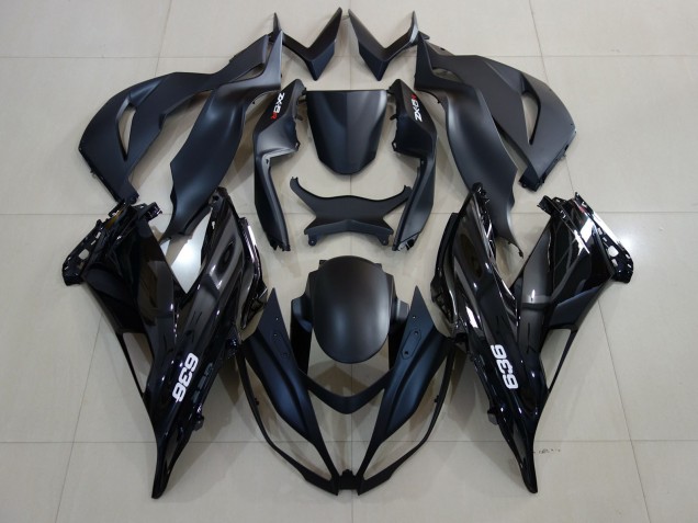 Gloss Black 636 Logo 2007-2008 ZX6R Motorcycle Fairing Gloss Black 636 Logo 2007-2008 ZX6R Motorcycle Fairing