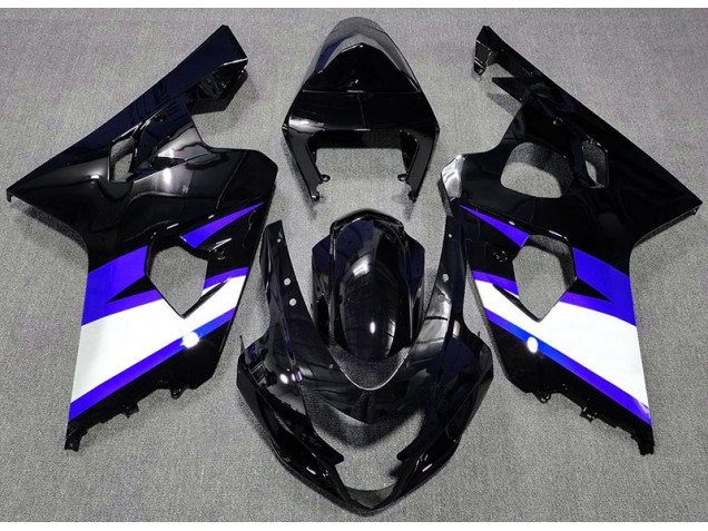Gloss Black & Blue 2004-2005 GSXR 600-750 Motorcycle Fairing Gloss Black & Blue 2004-2005 GSXR 600-750 Motorcycle Fairing