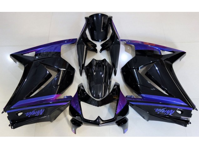 Gloss Black & Blue 2008-2012 Ninja 250 Motorcycle Fairing Gloss Black & Blue 2008-2012 Ninja 250 Motorcycle Fairing