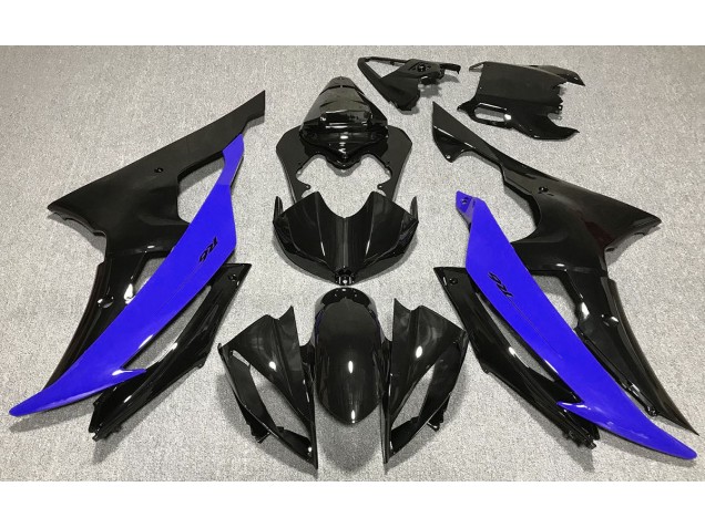 Gloss Black & Blue 2008-2016 R6 Motorcycle Fairing Gloss Black & Blue 2008-2016 R6 Motorcycle Fairing