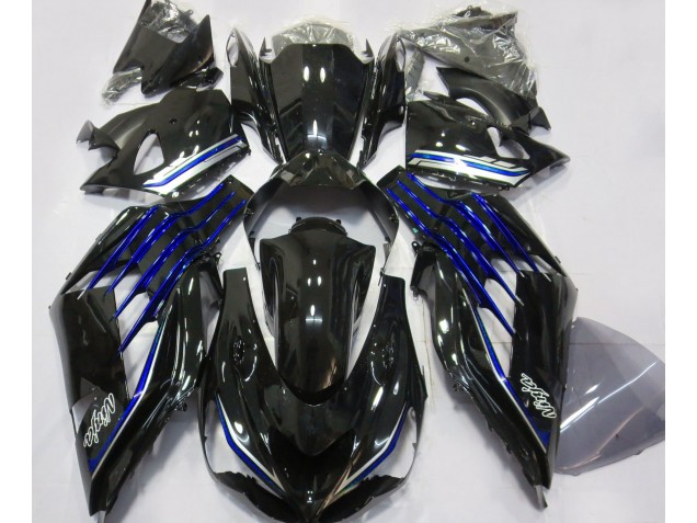 Gloss Black & Blue 2012-2021 ZX14R Motorcycle Fairing