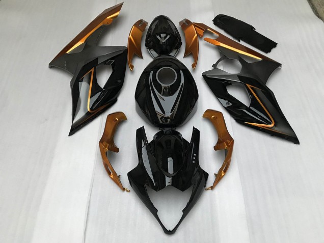 Gloss Black & Bronze 2005-2006 GSXR 1000 Motorcycle Fairing Gloss Black & Bronze 2005-2006 GSXR 1000 Motorcycle Fairing