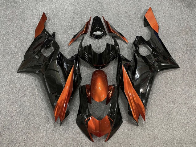 Gloss Black & Burnt Orange 2017-2021 R6 Motorcycle Fairing Gloss Black & Burnt Orange 2017-2021 R6 Motorcycle Fairing