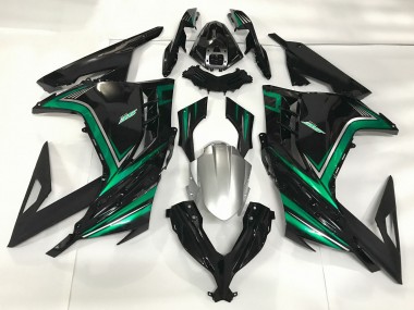 Gloss Black & Emerald Green 2013-2018 Ninja 300 Motorcycle Fairing