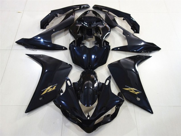 Gloss Black Gold 2007-2008 R1 Motorcycle Fairing Gloss Black Gold 2007-2008 R1 Motorcycle Fairing
