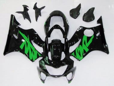 Gloss Black & Green 1999-2000 CBR600 F4 Motorcycle Fairing