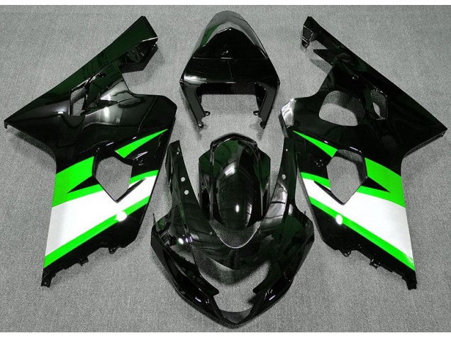 Gloss Black & Green 2004-2005 GSXR 600-750 Motorcycle Fairing Gloss Black & Green 2004-2005 GSXR 600-750 Motorcycle Fairing