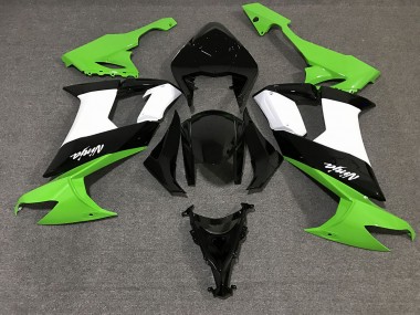 Gloss Black & Green 2008-2010 ZX10R Motorcycle Fairing