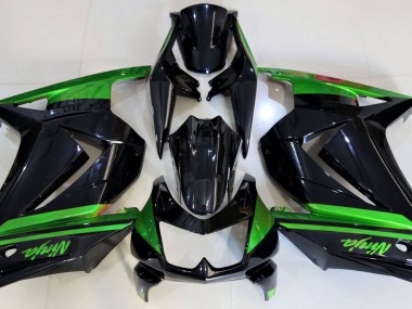 Gloss Black & Green 2008-2012 Ninja 250 Motorcycle Fairing