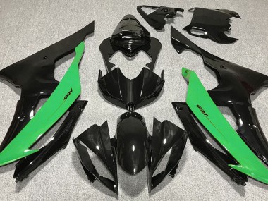 Gloss Black & Green 2008-2016 R6 Motorcycle Fairing