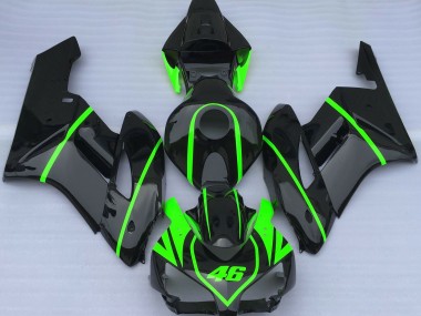Gloss Black & High Viz Green 2004-2005 CBR1000RR Motorcycle Fairing