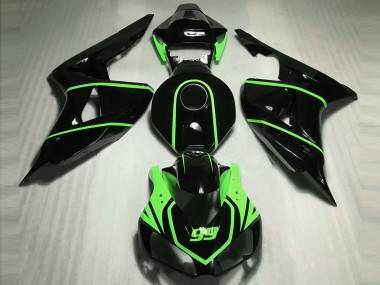 Gloss Black High Viz Green 2006-2007 CBR1000RR Motorcycle Fairing