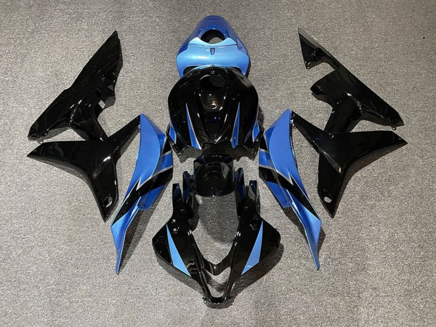 Gloss Black & Light Blue 2007-2008 CBR600RR Motorcycle Fairing Gloss Black & Light Blue 2007-2008 CBR600RR Motorcycle Fairing
