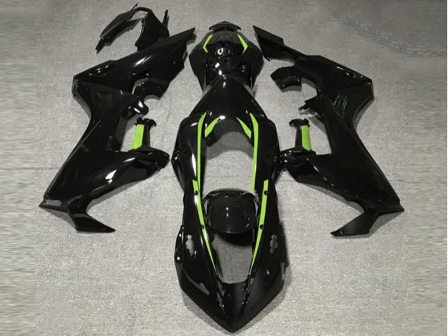 Gloss Black & Lime Green Lining 2017-2023 CBR1000RR Motorcycle Fairing Gloss Black & Lime Green Lining 2017-2023 CBR1000RR Motorcycle Fairing