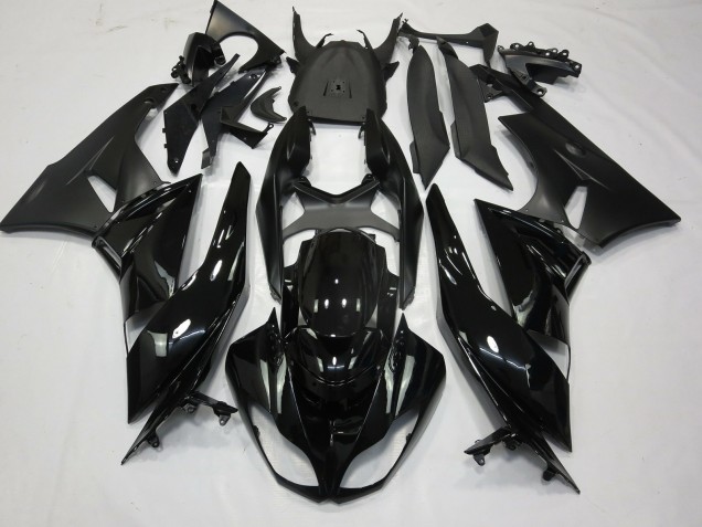 Gloss Black Matte 2009-2012 ZX6R Motorcycle Fairing Gloss Black Matte 2009-2012 ZX6R Motorcycle Fairing