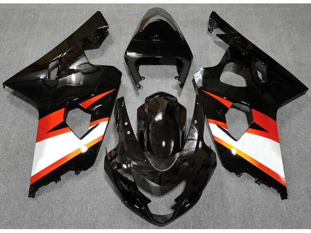 Gloss Black & Orange 2004-2005 GSXR 600-750 Motorcycle Fairing Gloss Black & Orange 2004-2005 GSXR 600-750 Motorcycle Fairing