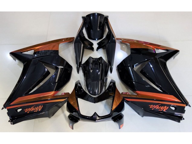 Gloss Black & Orange 2008-2012 Ninja 250 Motorcycle Fairing