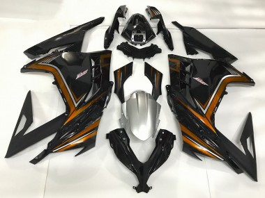 Gloss Black & Orange 2013-2018 Ninja 300 Motorcycle Fairing