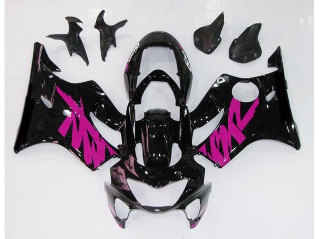 Gloss Black & Pink 1999-2000 CBR600 F4 Motorcycle Fairing Gloss Black & Pink 1999-2000 CBR600 F4 Motorcycle Fairing