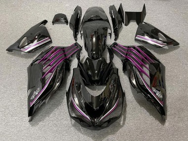 Gloss Black & Pink 2012-2021 ZX14R Motorcycle Fairing