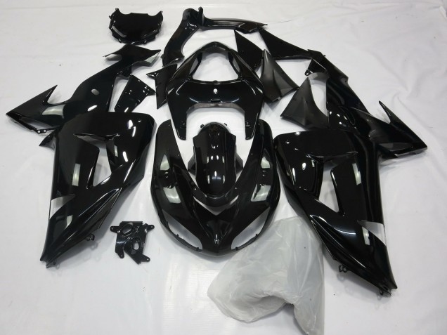 Gloss Black Plain 2006-2007 ZX10R Motorcycle Fairing Gloss Black Plain 2006-2007 ZX10R Motorcycle Fairing
