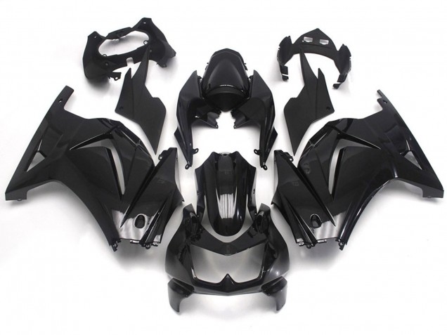 Gloss Black Plain 2008-2012 Ninja 250 Motorcycle Fairing Gloss Black Plain 2008-2012 Ninja 250 Motorcycle Fairing