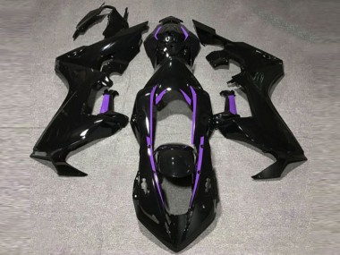 Gloss Black & Purple Lining 2017-2023 CBR1000RR Motorcycle Fairing