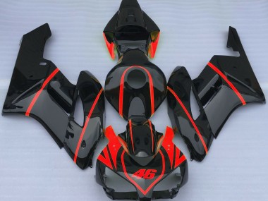 Gloss Black & Red 2004-2005 CBR1000RR Motorcycle Fairing