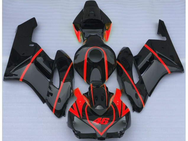 Gloss Black & Red 2004-2005 CBR1000RR Motorcycle Fairing Gloss Black & Red 2004-2005 CBR1000RR Motorcycle Fairing
