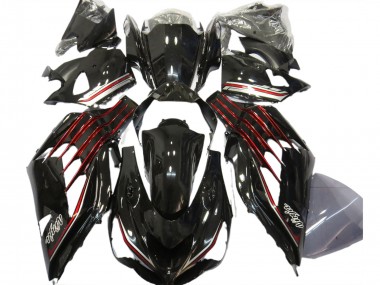 Gloss Black & Red 2012-2021 ZX14R Motorcycle Fairing